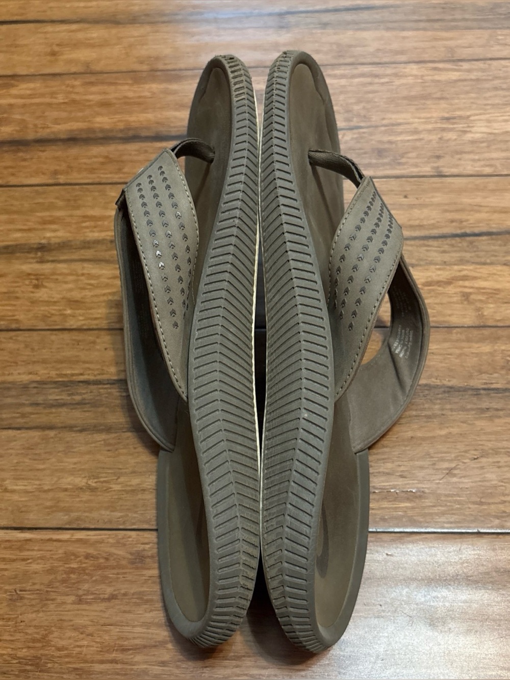 Olukai Ulele Men’s Water Ready Beach Flip Flops Sandals Mustang Mineral Size 12 - Picture 5 of 9